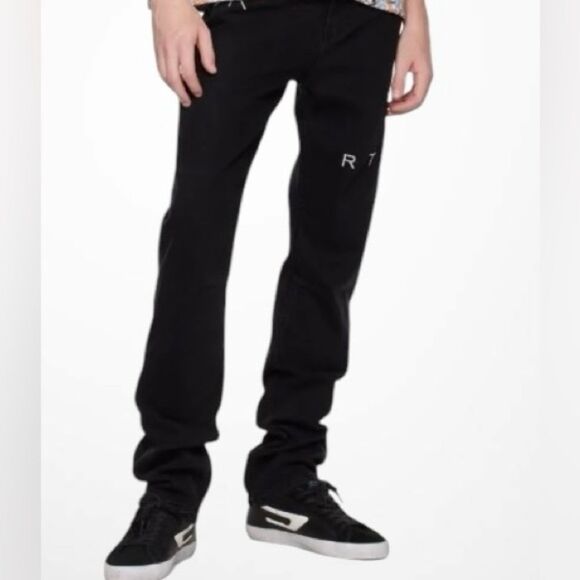 RTAMEN’s jeansRTA Brand Graffiti slim black logo Jeans NWT size 28W x 32L
